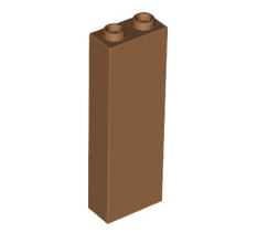 Brick 1x2x5 - Blocked Open Studs or Hollow Studs, Part# 2454 Part LEGO® Medium Nougat  