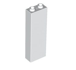 Brick 1x2x5 - Blocked Open Studs or Hollow Studs, Part# 2454 Part LEGO® White  