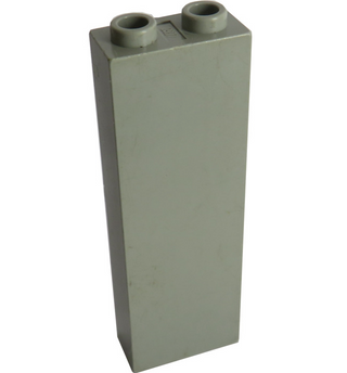 Brick 1x2x5 without Side Supports, Part# 46212 Part LEGO® Light Gray