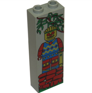 Brick 1x2x5 with Jungle Pattern, Part# 2454px6 Part LEGO®