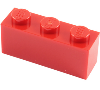 Brick 1x3, Part# 3622 Part LEGO® Red  