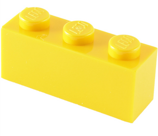 Brick 1x3, Part# 3622 Part LEGO® Yellow