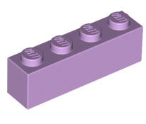 Brick 1x4, Part# 3010 Part LEGO® Lavender