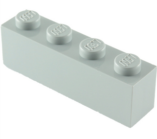 Brick 1x4, Part# 3010 Part LEGO® Light Bluish Gray