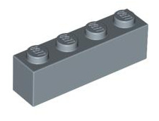 Brick 1x4, Part# 3010 Part LEGO® Sand Blue