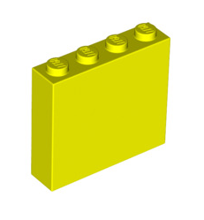 Brick 1 x 4 x 3, Part# 49311 Part LEGO® Neon Yellow