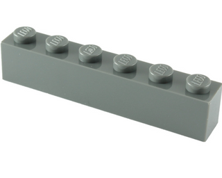 Brick 1x6, Part# 3009 Part LEGO® Dark Bluish Gray  