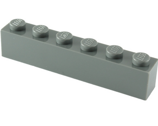 Brick 1x6, Part# 3009 Part LEGO® Dark Bluish Gray 1 Part