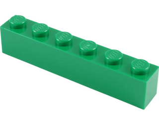 Brick 1x6, Part# 3009 Part LEGO® Green  