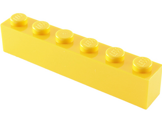 Brick 1x6, Part# 3009 Part LEGO® Yellow  