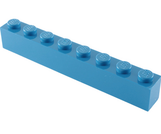 Brick 1x8, Part# 3008 Part LEGO® Blue 1 Part
