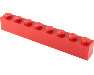 Brick 1x8, Part# 3008 Part LEGO® Red  