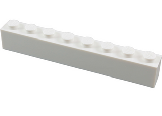 Brick 1x8, Part# 3008 Part LEGO® White 1 Part