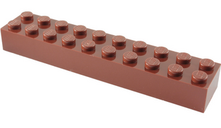 Brick 2x10, Part# 3006 Part LEGO® Reddish Brown 1 Part