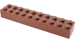Brick 2x10, Part# 3006 Part LEGO® Reddish Brown  