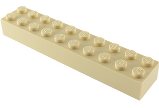 Brick 2x10, Part# 3006 Part LEGO® Tan 1 Part