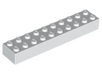 Brick 2x10, Part# 3006 Part LEGO® White 1 Part