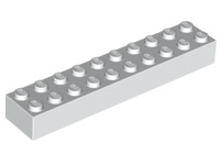 Brick 2x10, Part# 3006 Part LEGO® White  