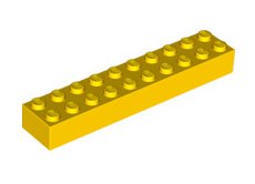 Brick 2x8, Part# 3007 Part LEGO® Yellow 1 Part
