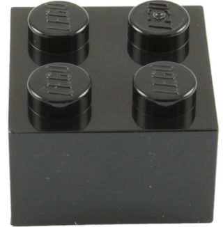 Brick 2x2, Part# 3003 Part LEGO® Black 1 Part