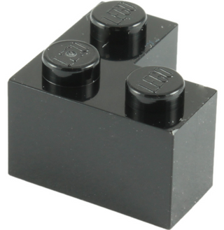 Brick 2x2 Corner, Part# 2357 Part LEGO® Black  