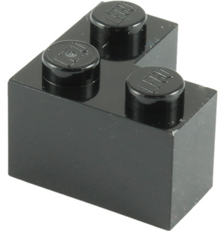 Brick 2x2 Corner, Part# 2357 Part LEGO® Black 1 Part