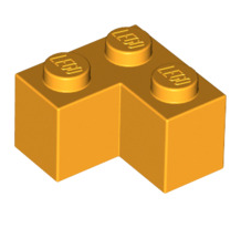 Brick 2x2 Corner, Part# 2357 Part LEGO® Bright Light Orange  