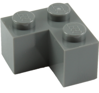Brick 2x2 Corner, Part# 2357 Part LEGO® Dark Bluish Gray 1 Part