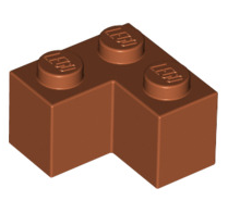 Brick 2x2 Corner, Part# 2357 Part LEGO® Dark Orange 1 Part