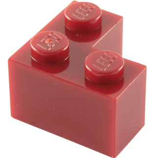 Brick 2x2 Corner, Part# 2357 Part LEGO® Dark Red  