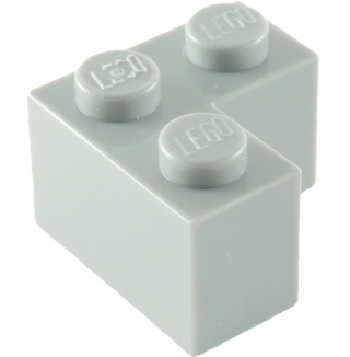 Brick 2x2 Corner, Part# 2357 Part LEGO® Light Bluish Gray 1 Part