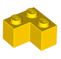 Brick 2x2 Corner, Part# 2357 Part LEGO® Yellow  
