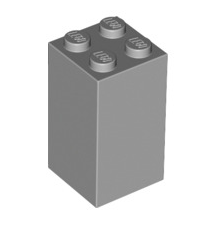 Brick 2x2x3, Part# 30145 Part LEGO® Light Bluish Gray