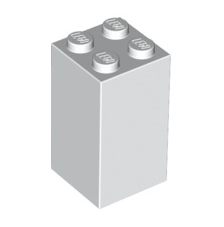 Brick 2x2x3, Part# 30145 Part LEGO® White