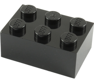Brick 2x3, Part# 3002 Part LEGO® Black
