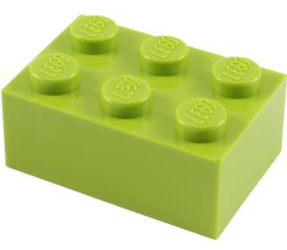 Brick 2x3, Part# 3002 Part LEGO® Lime