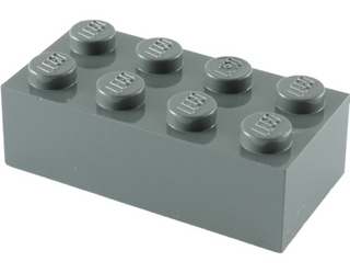 Brick 2x4, Part# 3001 Part LEGO® Dark Bluish Gray  