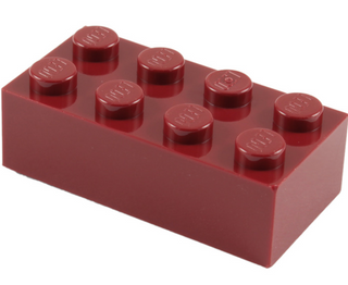 Brick 2x4, Part# 3001 Part LEGO® Dark Red 1 Part