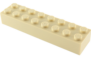 Brick 2x8, Part# 3007 Part LEGO® Tan 1 Part