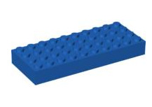 Brick 4x10, Part# 6212 Part LEGO® Blue  