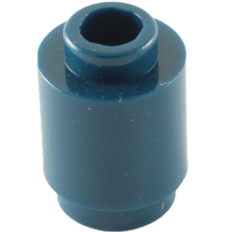 Brick Round 1x1 (Open Stud), Part# 3062 Part LEGO® Dark Blue 1 Part