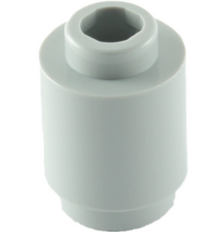 Brick Round 1x1 (Open Stud), Part# 3062 Part LEGO® Light Bluish Gray 1 Part