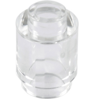 Brick Round 1x1 (Open Stud), Part# 3062 Part LEGO® Trans-Clear 1 Part