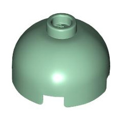 Brick Round 2x2 Dome Top with Bottom Axle Holder (Hollow Stud), Part# 553c Part LEGO® Sand Green  