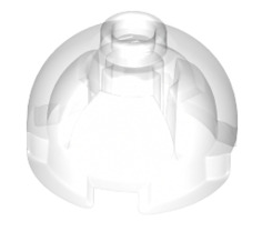 Brick Round 2x2 Dome Top with Bottom Axle Holder (Hollow Stud), Part# 553c Part LEGO® Trans-Clear  