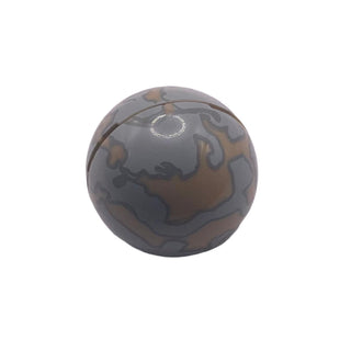 Cylinder Hemisphere 2x2 with Armillary Sphere Pattern, Part# 61287c01pb02 Part LEGO® Open - Built