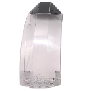 Windscreen 12 x 6 x 6 Curved with Mandalorian Skull and SW Slave 1 Pattern (Stickers), Part# 41881pb002 Part LEGO® Trans-Clear Very Good