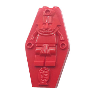 Container, Coffin Lid with Mummy Relief Plain (Sarcophagus), Part# 30164 Part LEGO® Red