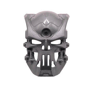 Bionicle Mask Skull Wide, Part# 20476 Part LEGO® Flat Silver