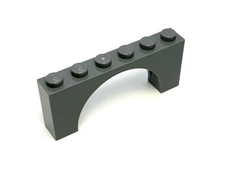 Arch 1x6x2 (Thin Top without Reinforced Underside), Part# 12939 Part LEGO® Dark Bluish Gray  